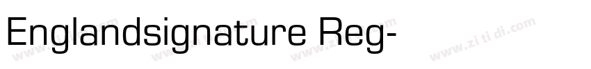 Englandsignature Reg字体转换